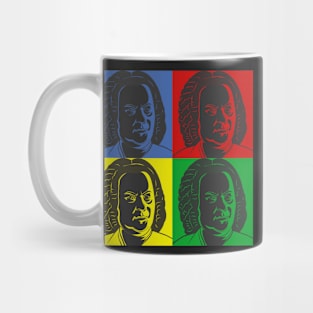 Johann Sebastian Bach in Warhol style Mug